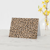 Carte Empreinte de léopard, Spots de léopard, Leopard Br (Fleur jaune)
