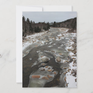 Carte Empreinte de pas glaciale en rivière