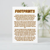 Carte Empreintes Dans La Prière De Sable Salutation (Debout devant)