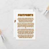 Carte Empreintes Dans La Prière De Sable Salutation (Devant/Arrière en situation)