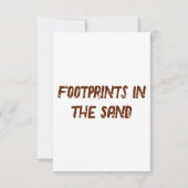 Carte Empreintes Dans La Prière De Sable Salutation (Dos)