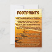 Carte Empreintes Dans La Prière De Sable Salutation Pic (Devant)