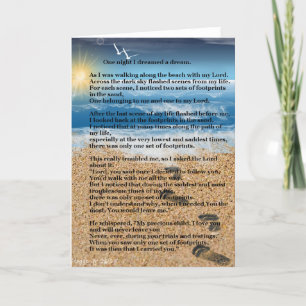 Carte Empreintes dans le sable