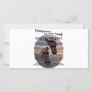 Carte Empreintes dans le sable...