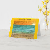 Carte Empreintes dans le sable (Fleur jaune)