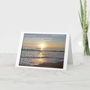 Carte Empreintes Dans Le Sable