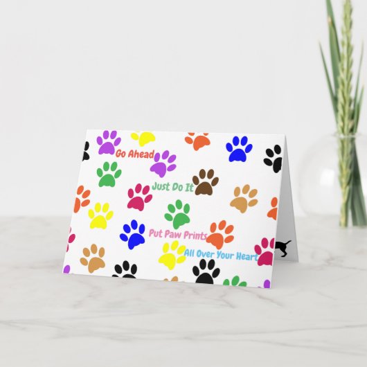 Carte Empreintes de chien (Devant)