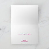 Carte Empreintes de Patte Colorées Merci (Intérieur)