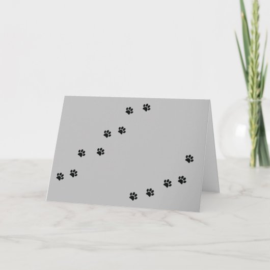 Carte Empreintes de pattes (Devant)