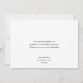 Carte Empreintes de pattes bleu rose violet Merci d'entr (Dos)