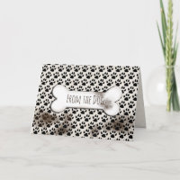 empreintes de pattes de chien sale et anniversaire