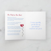 Carte "Empreintes de pattes sur votre coeur" Chien photo (Intérieur)