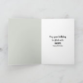 Carte Empreintes de plage et poutres de soleil Anniversa (Intérieur)