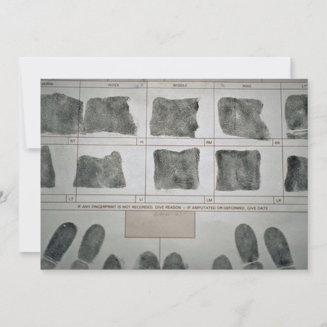 Carte Empreintes digitales (Devant)