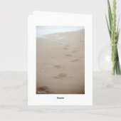 Carte empreintes - Fußspuren (Dos)