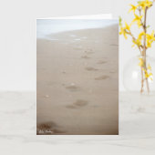 Carte empreintes - Fußspuren (Fleur jaune)