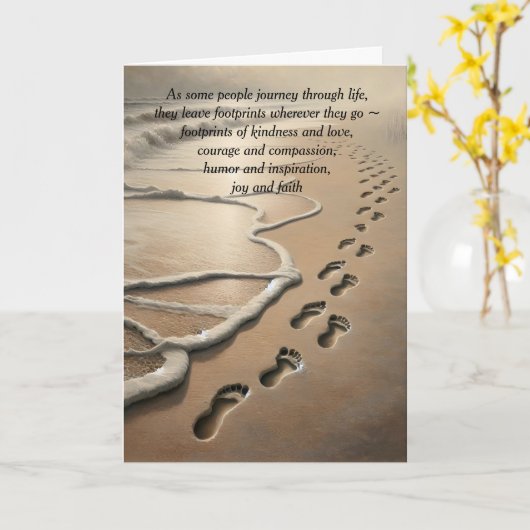 Carte Empreintes Sympathy Beach (Fleur jaune)