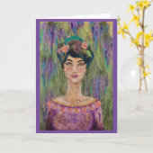 Carte Empress Amethyst Asiatique Noble Reine (Fleur jaune)