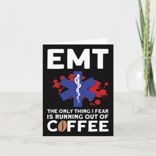 Carte Emt Coffee - Drôle Halloween Emt