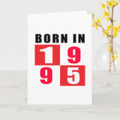 Carte En 1995 conceptions soutenues d'anniversaire (Fleur jaune)