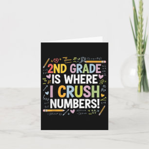 Carte En 2E Année, J'Écrase Les Numéros Math Retour À Sc