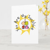 Carte En Amour Vous Êtes Mon Soleil (Fleur jaune)