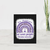 Carte En Août Nous Portons Violet Arc-En-Ciel Overdose (Devant)