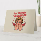 Carte En attendant simplement la Saint-Valentin Bébé Cup (Devant)