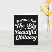 Carte En Attente De La Grande Belle Nécrologie (Fleur jaune)