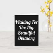 Carte En Attente De La Grande Belle Nécrologie (Fleur jaune)