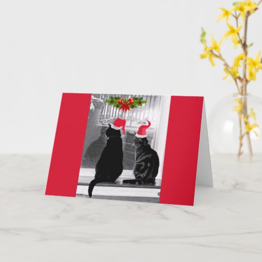 Carte En Attente De Père Noël (Fleur jaune)