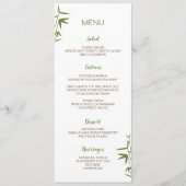 Carte en bambou japonaise de menu de mariage (Devant)