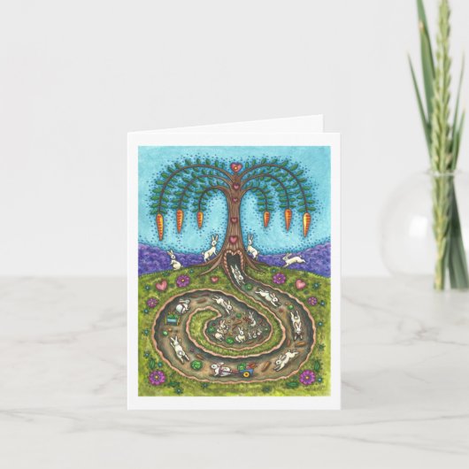 Carte EN BAS DU TROU DE RABBIT, CARROT WILLOE TREE Fun B (Devant)
