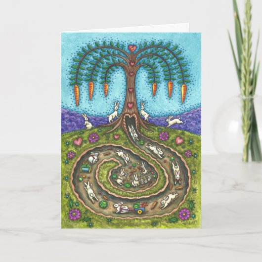 Carte EN BAS DU TROU DE RABBIT, CARROT WILLOE TREE Fun B (Devant)