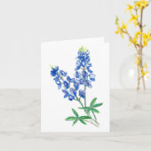 Carte En blanc du Bluebonnet 3 (Fleur jaune)