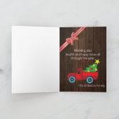 Carte en bois de grange Rustic Christmas 🎄 Parka (Intérieur)