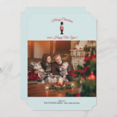 Carte en bois de vacances de photo de soldat (Devant / Derrière)