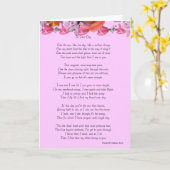 Carte En ce jour Love Poem Salutation (Fleur jaune)