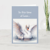 Carte En ce temps de perte, Écriture Confort Swan (Devant)