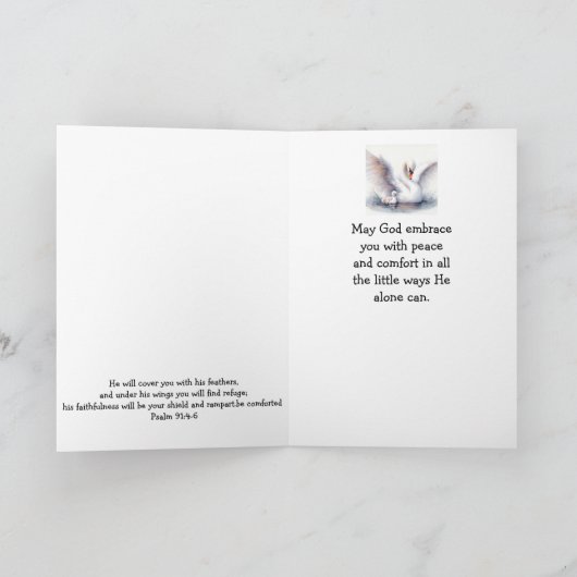 Carte En ce temps de perte, Écriture Confort Swan (Intérieur)