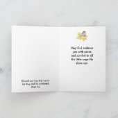 Carte En cette période de perte, Écriture Comfort Bird (Intérieur)