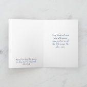 Carte En cette période de perte, l'écriteau Comfort Bird (Intérieur)