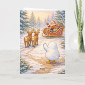 Carte En chantant tout le long...Joyeux Noël (Dos)