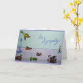 Carte En collage de sympathie (Fleur jaune)