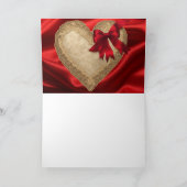 Carte en dentelle de coeur de la Saint-Valentin ro (Intérieur)