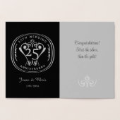 Carte en dorure du 25e anniversaire (Intérieur)