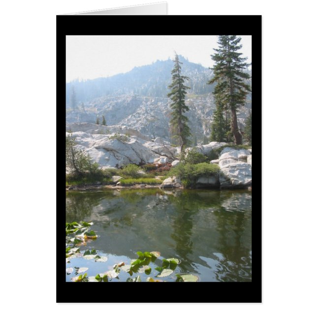 Carte en fer à cheval de lac (Devant)