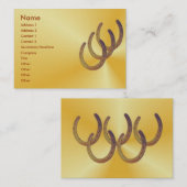 Carte en fer à cheval de profil (Devant / Derrière)