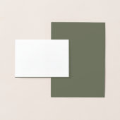Carte en feuille de Moss Green - Personnalisée à l (Affichage)