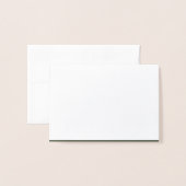 Carte en feuille de Moss Green - Personnalisée à l (Devant avec enveloppe)